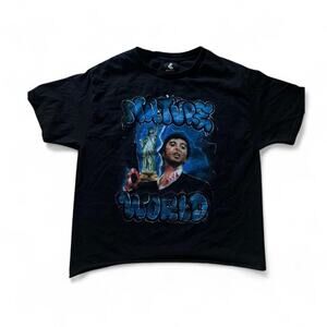 Nature World x Tony Montana Graphic Tee, Large